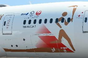 Special Olympic torch transport aircraft "TOKYO 2020".